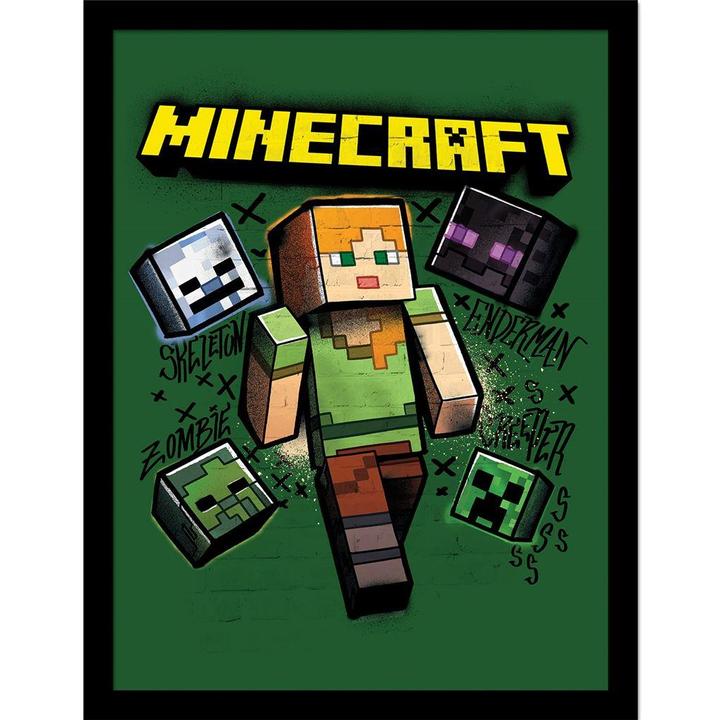 Actual product image Minecraft Alex Framed Poster (30 x 40 cm)