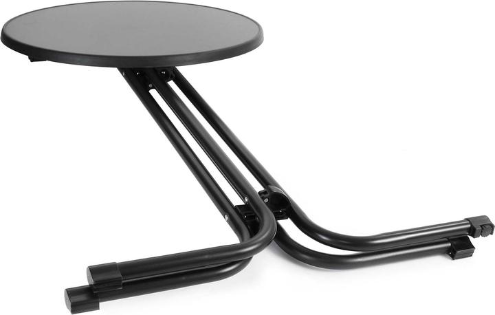 Image du produit Wiltec Toboli table de bistrot pliante noire Ø 70 cm table haute table de bar table de fête ronde