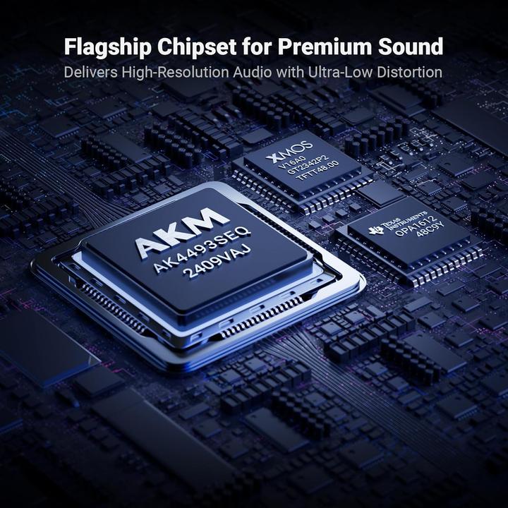 Produktbild Fosi Audio Q6 Mini DAC – USB-C, OPT/COAX – RCA & Sub – 32bit/768kHz (USB-DAC)