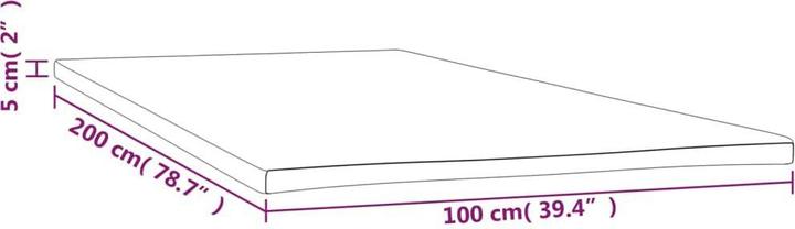 Actual product image vidaXL Ljiljana (100 x 200 cm)