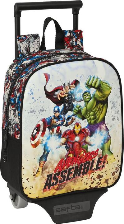 Actual product image School backpack with wheels The Avengers Forever Colourful 22 x 27 x 10 cm