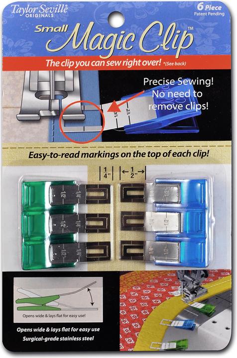 Immagine prodotto Taylor Seville Clip per tessuti Magic Clips, 6 pezzi