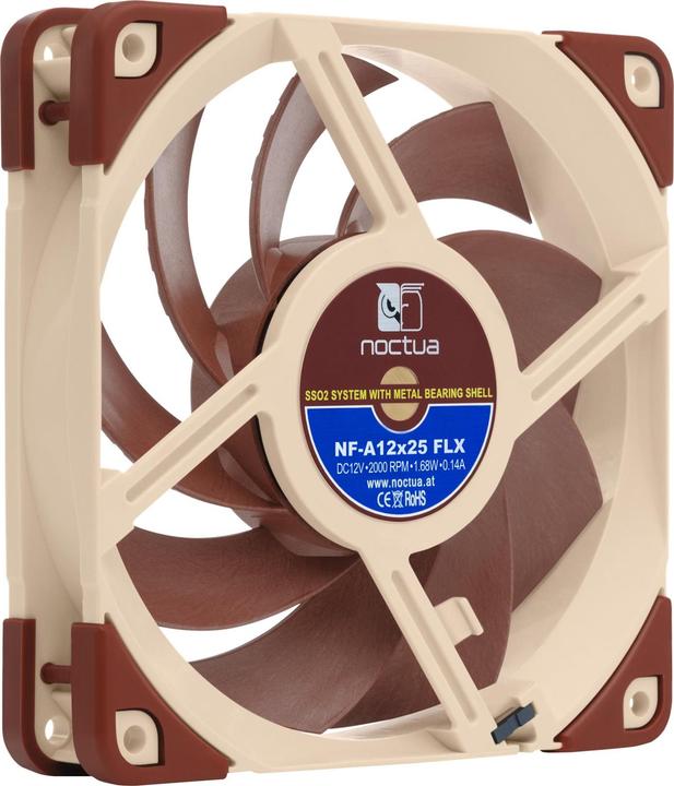Actual product image Noctua NF-A12x25 FLX fan (120 mm, 1 x)