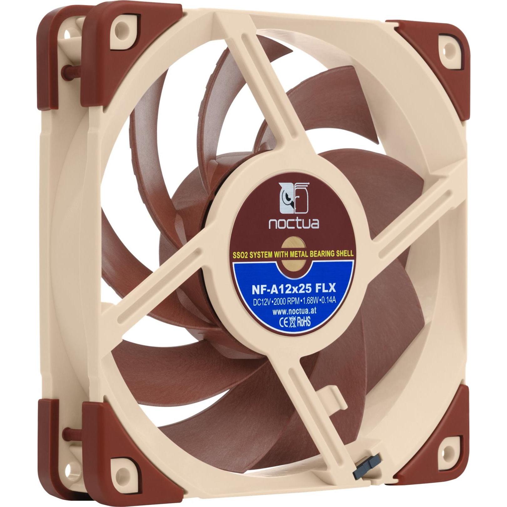 Noctua Marrone Ventilatore Nf-A12x25 Flx (120 Mm, 1X), Ventola Pc,
