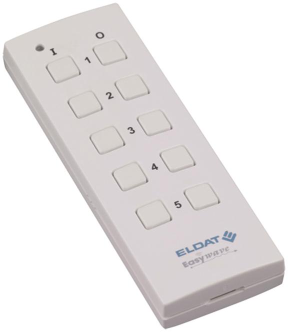 Eldat Télécommande RT34-5005-01-02K 5 canaux, blanc de sécurité RAL9003