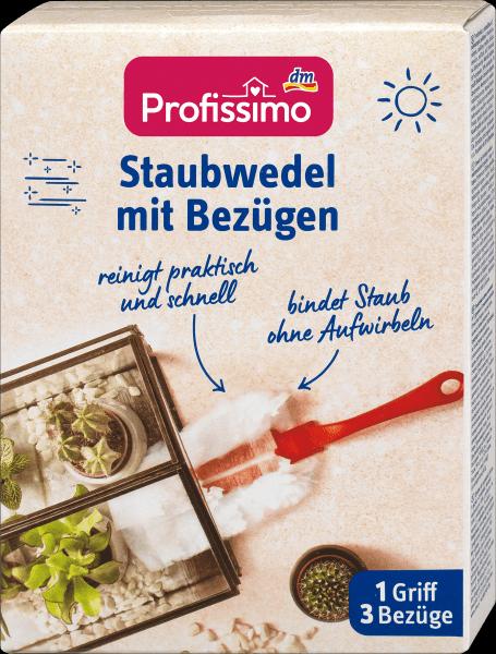 Produktbild dm Profissimo Staubwedel mit Bezügen, Set: 1 Griff + 3 Bezüge (3 Stk.)