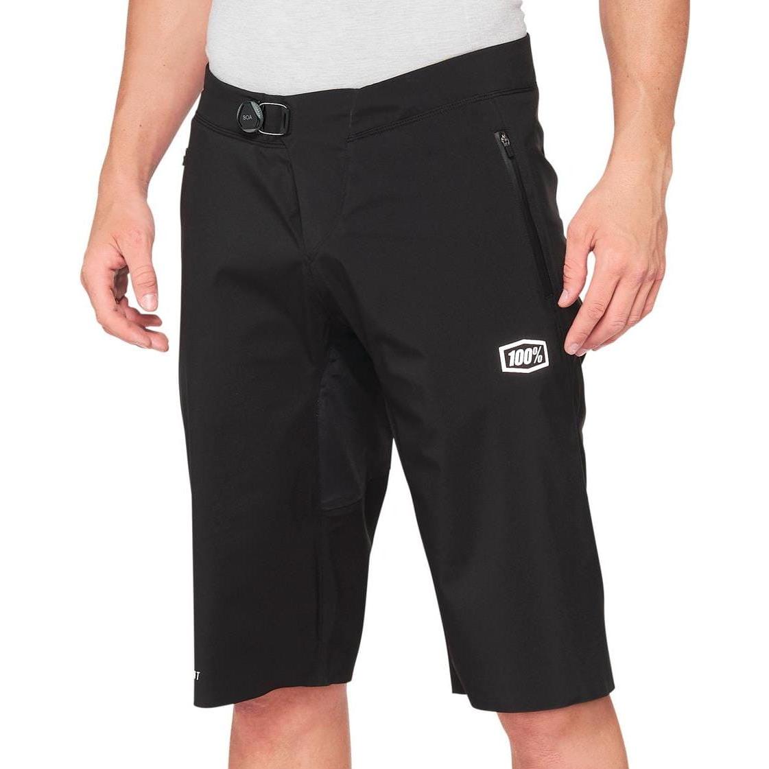 100%, Herren, Velohosen, Hydromatic Shorts (36), Schwarz, 36