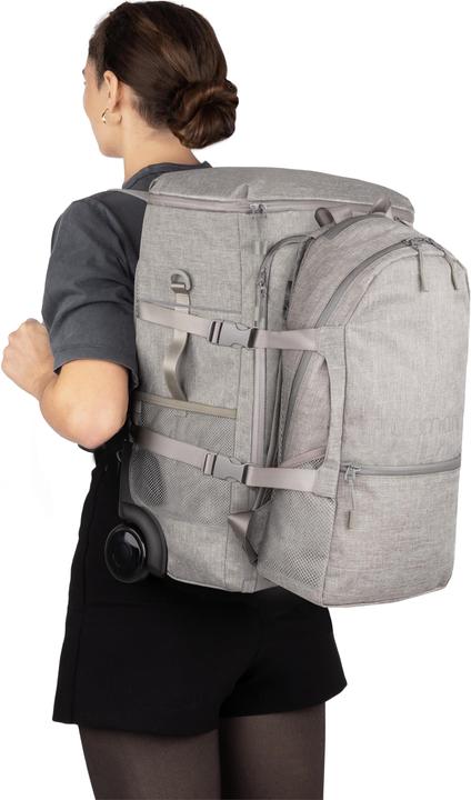 Produktbild Normani Handgepäck Rucksack mit Trolleyfunktion + kleiner Rucksack (45 l)