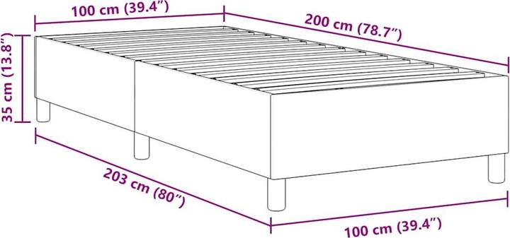 Immagine prodotto vidaXL Letto (100 x 200 cm)