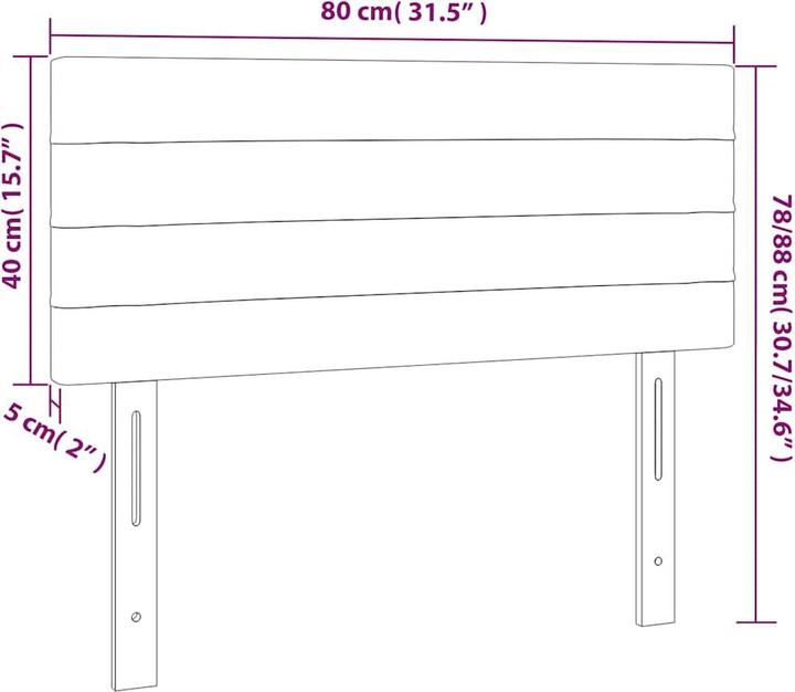 Actual product image vidaXL Jadiel (80 x 5 x 88 cm)