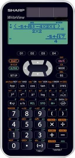 Sharp School calculator ELW550XG (Solar cells, Batteries)