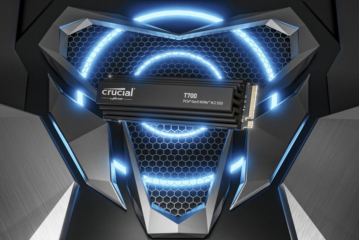 Productafbeelding Crucial T700 with Heatsink (1000 GB, M.2 2280)