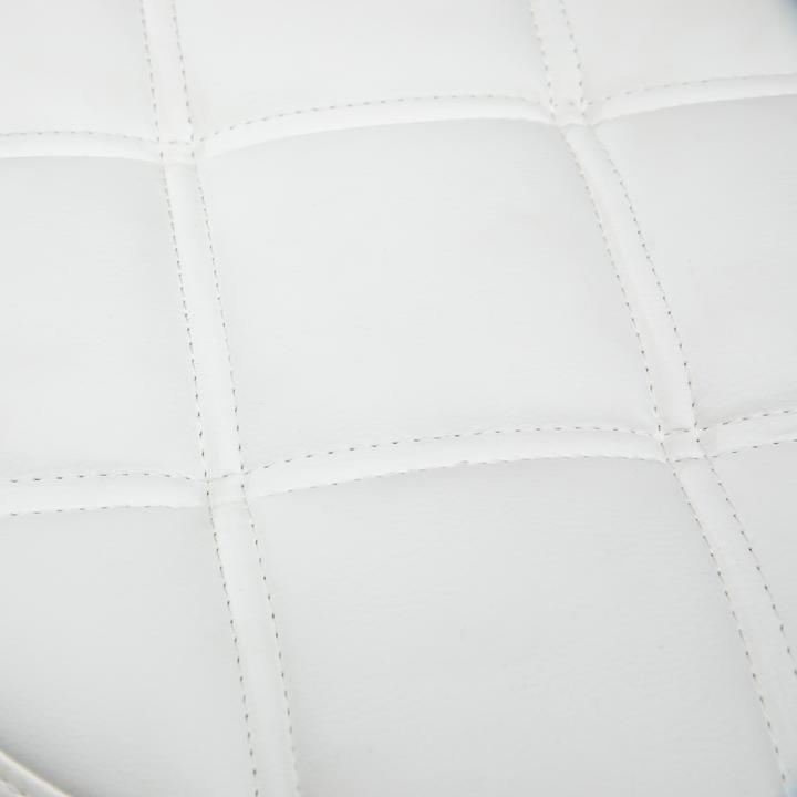 Produktbild Homcom Rollhocker Kunstleder, Stahl Weiss