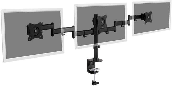 Produktbild Digitus Dreifach Monitor Ständer mit Klemmbefestigung (Tisch, 27", 8 kg)