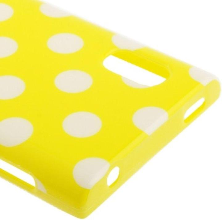 Actual product image König Design Protective cover TPU dots Case for mobile LG Optimus L5 / E610 yellow