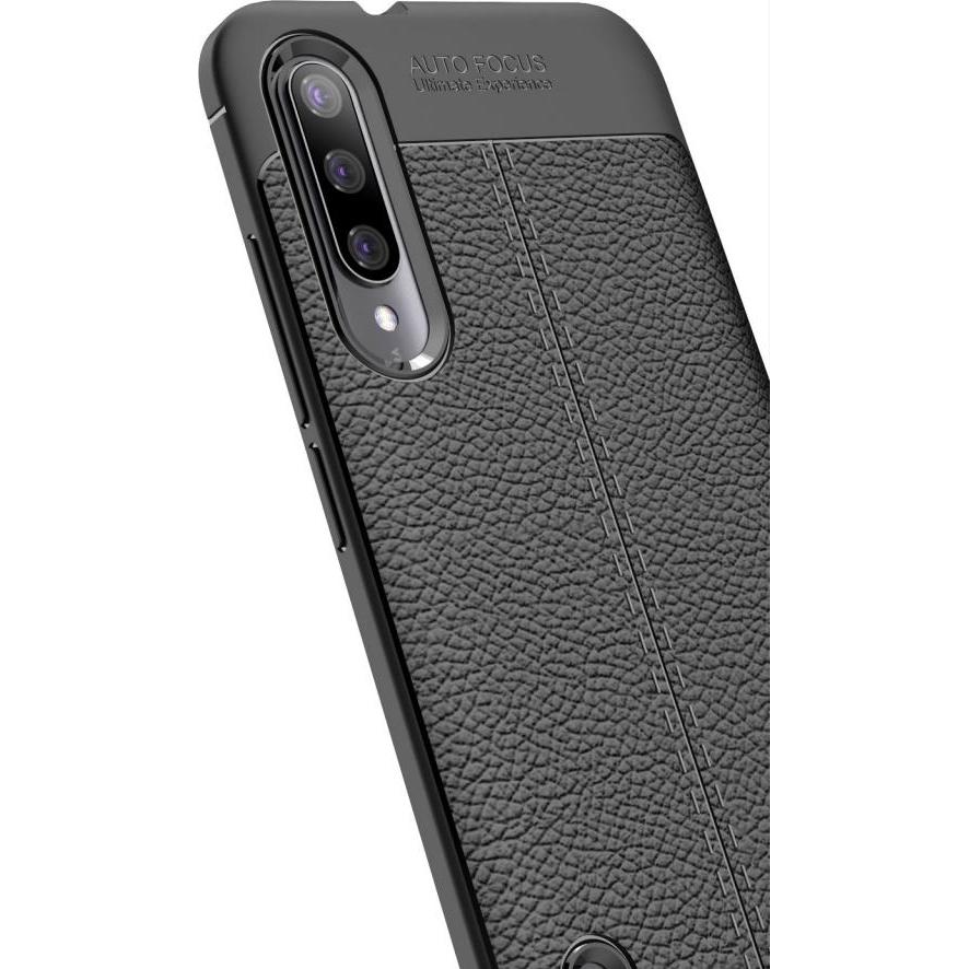 Thumbnail - Screenguard Xiaomi Mi A3 Hülle Leather Design TPU Cover (Xiaomi Mi A3), Smartphone Hülle, Schwarz