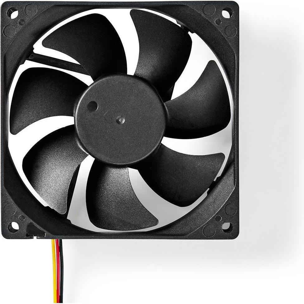 Thumbnail - Nedis DC-Lüfter DC Lüftergrüsse: 92 mm 3-pin 26.7 dBA Schwarz (92 mm, 1 x), PC Lüfter, Schwarz