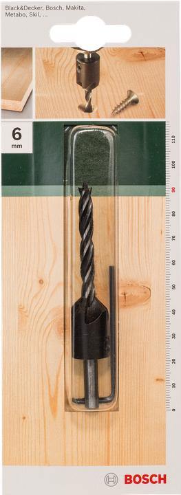 Produktbild Bosch Zubehör Holzspiralbohrer mit Senker D= 6,0 mm L= 90 mm (6 mm)