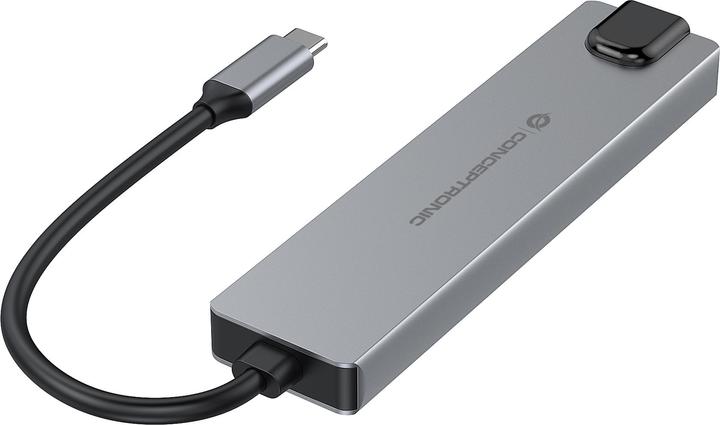 Actual product image Conceptronic Dock 6-in-1 USB-C->HDMI,2xUSB-A,USB-C,GbE (USB-C, 6 ports)