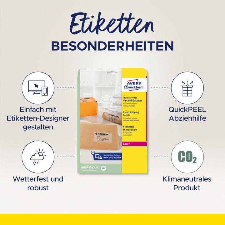 Image du produit Avery Étiquettes d'expédition