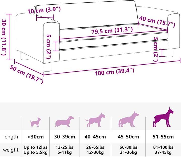 Image du produit vidaXL Hundebett (Chien)