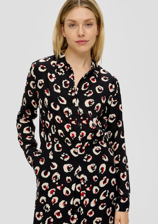 Image du produit s.Oliver Kleid Hemdblusenkleid aus Viskose (48)