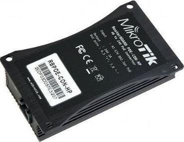 Actual product image MikroTik PoE Injctor RB POE (Passive 24V PoE-in, 20 W)