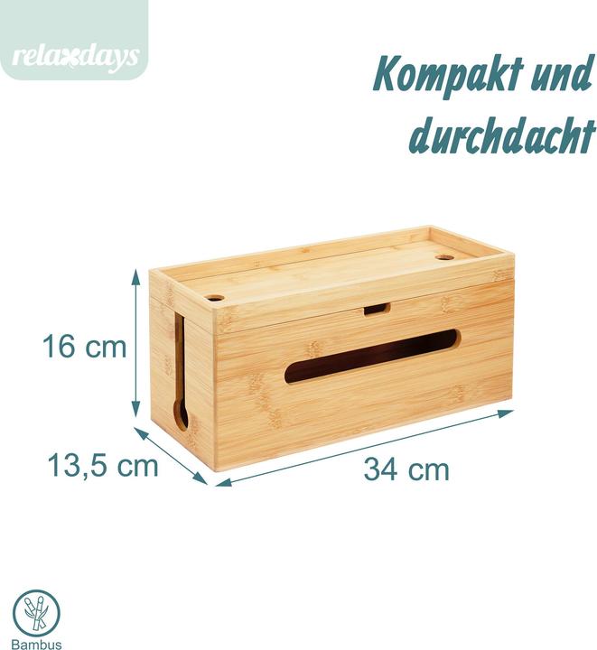 Actual product image Relaxdays cablebox