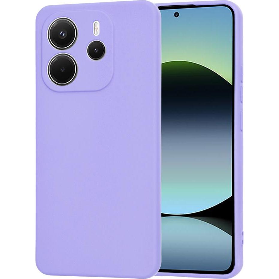 Techsuit - SoftFlex - Xiaomi Redmi Note 14 4G (164,84 x 78,15 x 8,16mm) - Light Purple (Xiaomi Redmi Note 14), Cover smartphone, Viola