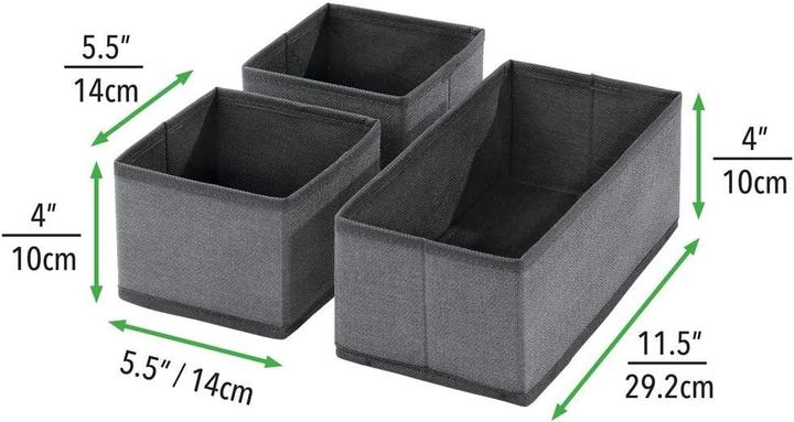 Actual product image MDesign 6er-Set Aufbewahrungs-Stoffboxen (6x)