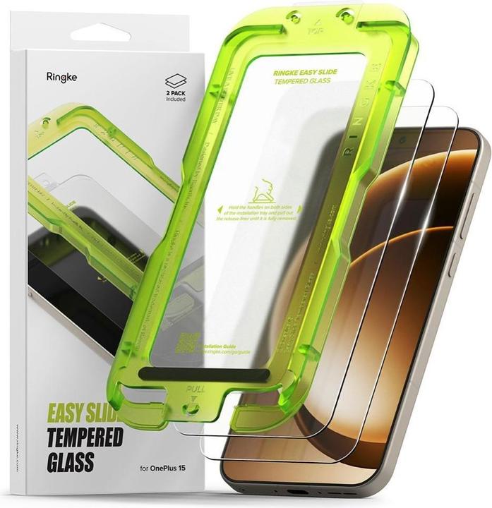 Ringke Easy Slide 2-Pack Hartglas Für Oneplus 15 Klar (2 pcs., OnePlus 15)