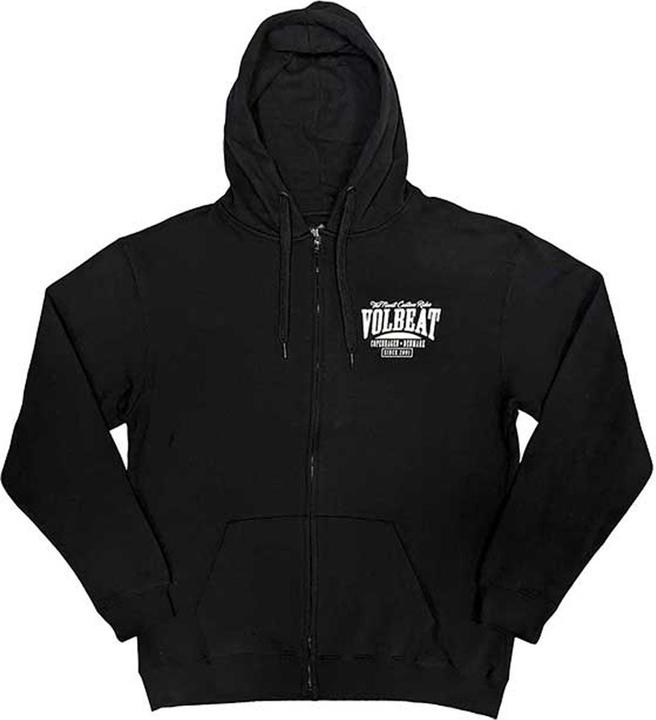 Immagine prodotto Volbeat Louder And Faster Felpa con Cappuccio e Zip Intera Stampa posteriore Adulto Unisex (XXL)