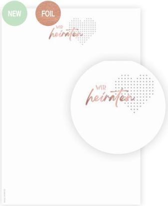 Produktbild Artoz Designpapier: Wir heiraten (90 g/m², 5 x)