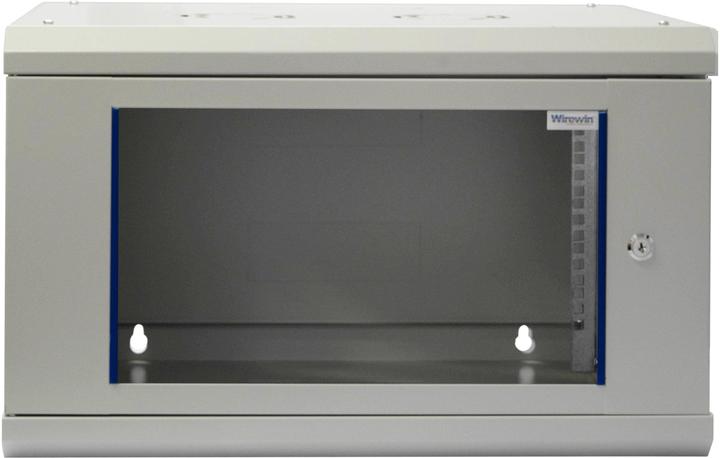 Produktbild Wirewin 19/ Wandschrank, einteilig, Pro 3nd Generation, Flat-Pack, 600x450mm, hellgrau (6 HE, 19 Zoll Rack)