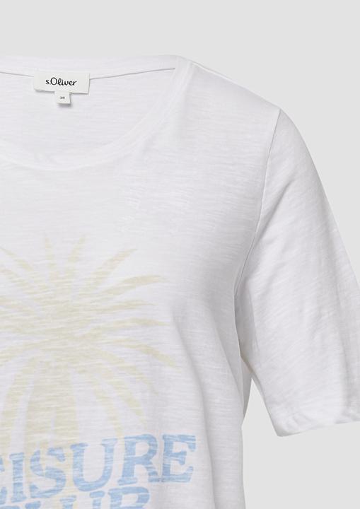 Produktbild S.Oliver T-Shirt Print-T-Shirt mit Flammgarnstruktur im Relaxed Fit (46)