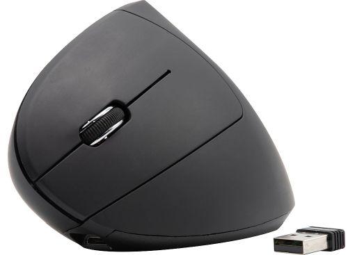 Actual product image Dacomex Wireless Vertical Mouse (left hand) V150-WG-R black (Wireless)