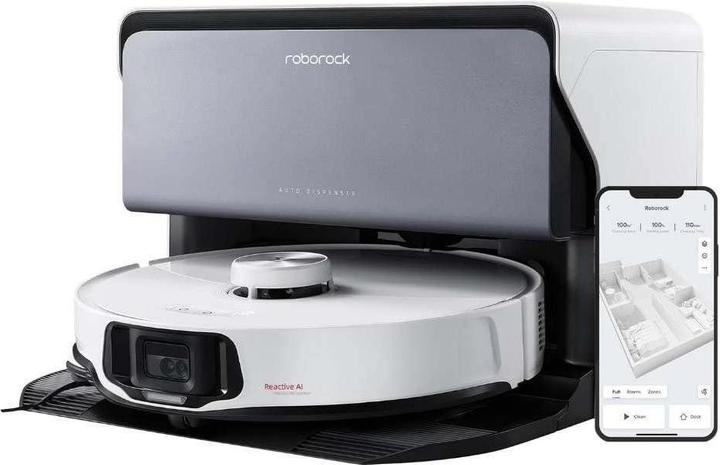 Image du produit Roborock S8 MaxV Ultra avec raccordement fixe à l'eau (10000 Pa, Tampon d'essuyage (vibrant))