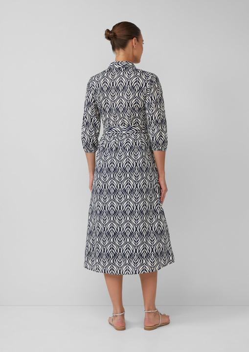 Actual product image S.Oliver Kleid Hemdblusenkleid in Midilänge mit All-over-Print (44)