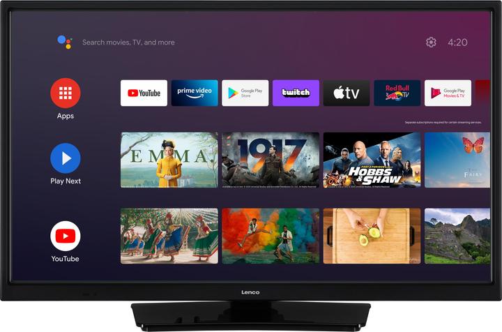 Lenco LED-2463BK (24", LCD, Pronto per l'HD)