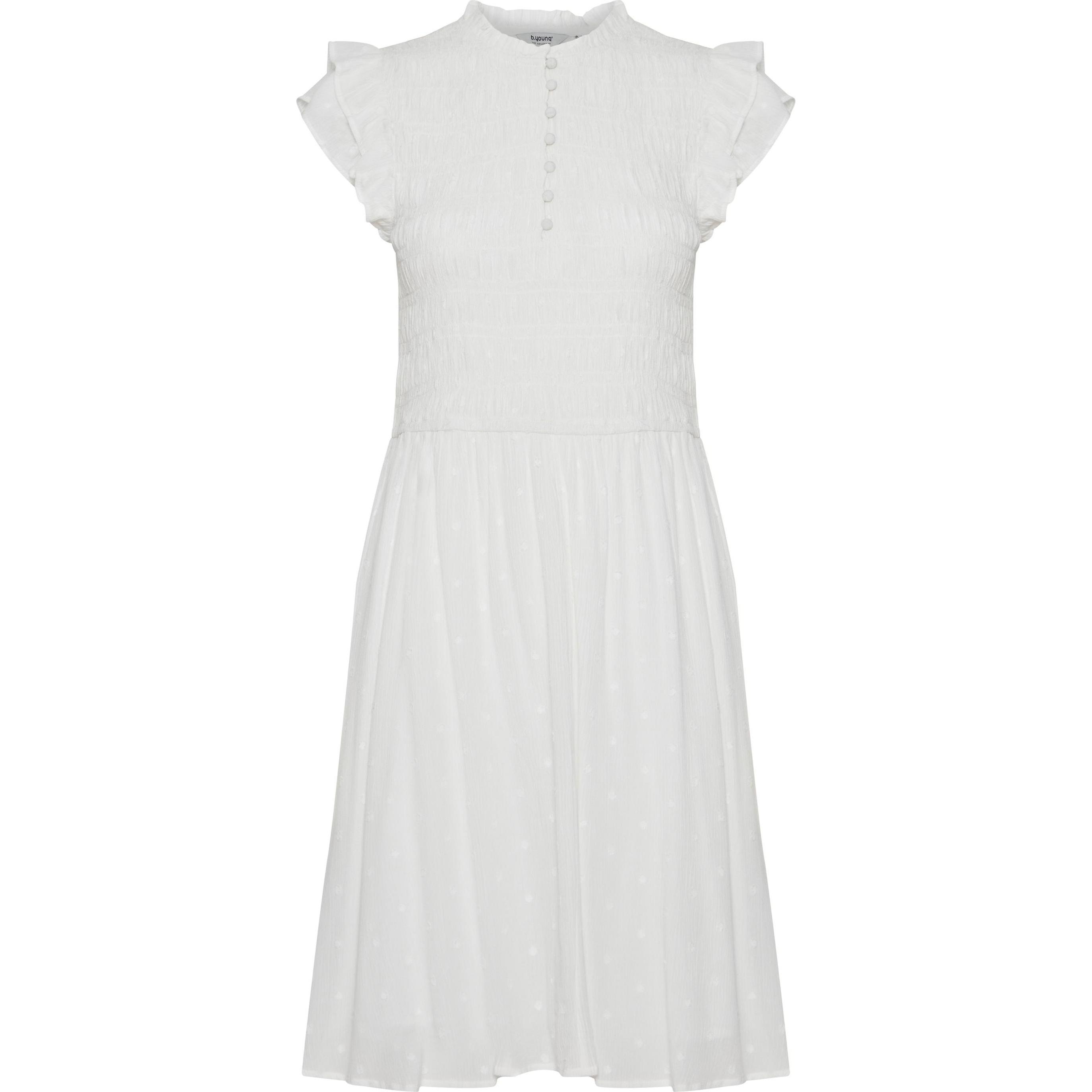 B.young, Damen, Kleider, BYFELICE SHORT DR - 20812954, Weiss, (38)