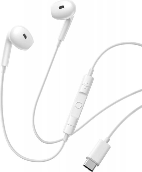 Actual product image Baseus OS-Baseus Encok CZ19 Wired Earphones Moon White (Cable)