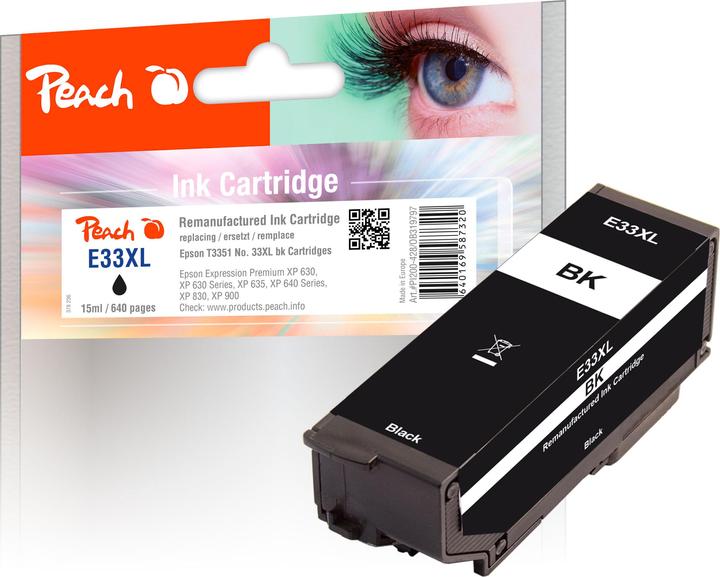 Actual product image Peach Ink Epson T3351, No 33XL Black (FC)