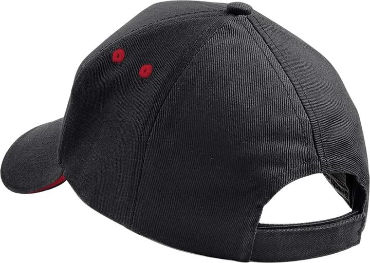 Actual product image Beechfield 5 Panel Sandwich Peak Baseball Cap
