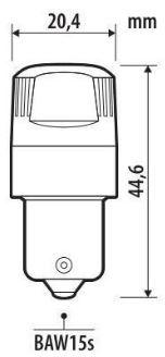 Image du produit Pilot LED-Leuchtmittel - 12V - PR21W - Rot - Ultra-Lumen Series (PR21W)