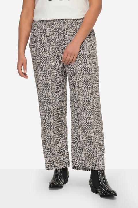 Actual product image Angel of Style Straight Leg Elastic Waist Zebra Print Pants (42)