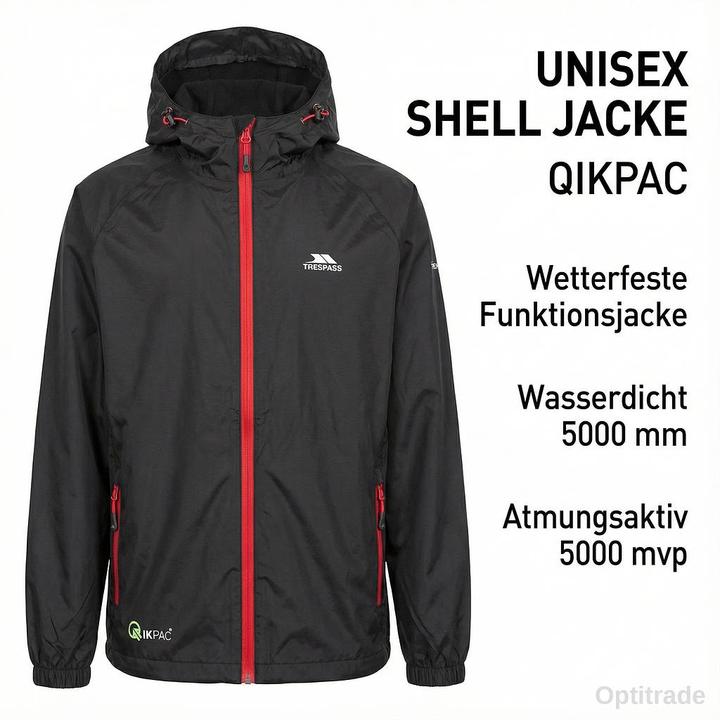 Actual product image Trespass QIKPAC X Unisex Shell Jacket (M)