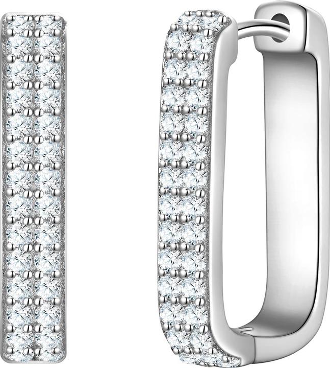 Immagine prodotto Glanzstücke München Creolen Sterling Silber Zirkonia weiss - 38260 (Argento)