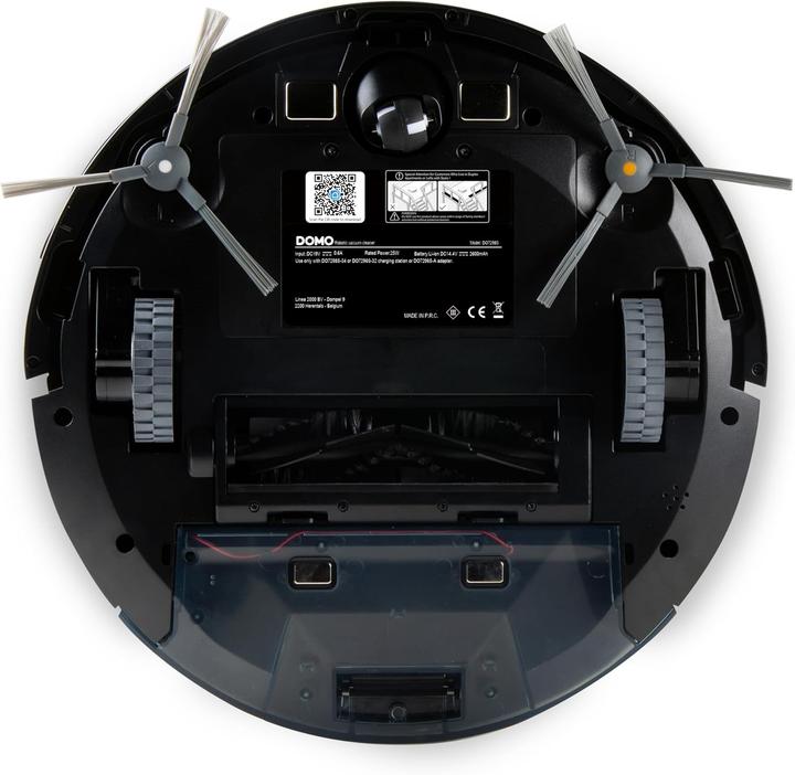 Immagine prodotto Domo DO7298S Robot aspirapolvere e mocio nero controllato da app, telecomandato, con saggezza (2700 Pa, Panno)