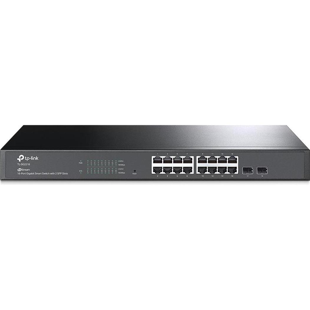 TP-Link TL-SG2218 (16 Ports), Netzwerk Switch, Schwarz
