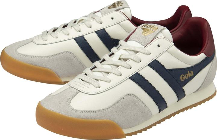 Navy, Off White, Deep Red